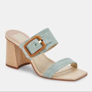 Dolce Vita “Posy” Mint Raffia Sandal